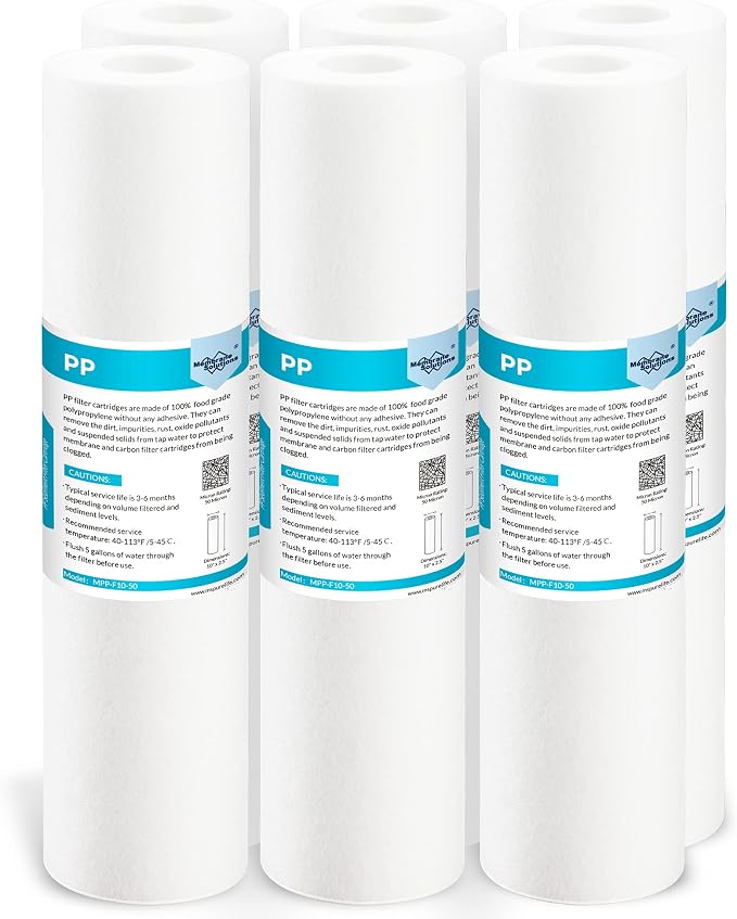 Membrane Solutions 50 Micron Sediment Water Filter Replacement Polypropylene by MembraneSolutions