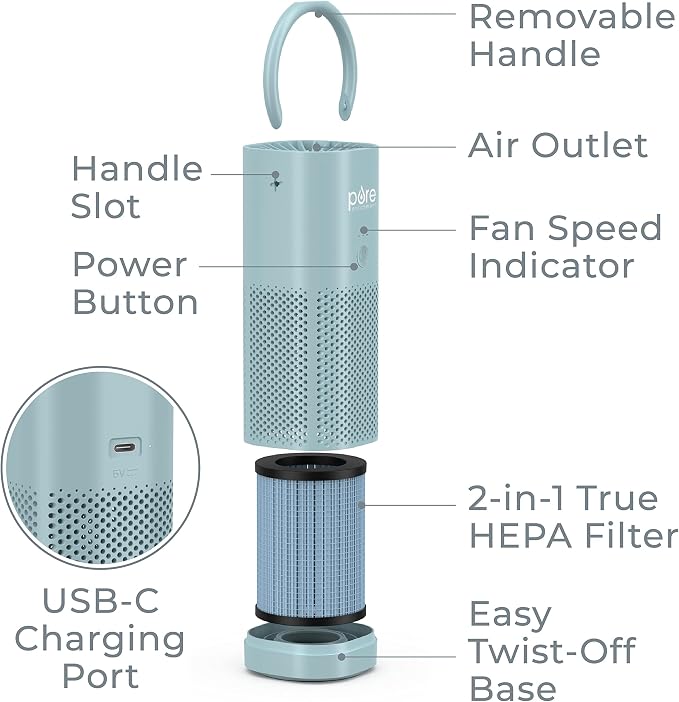 Pure Enrichment® PureZone™ Mini Portable Air Purifier - Image 7