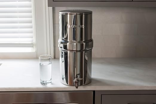 Boroux Compact Gravity-Fed Countertop Stainless Steel Water Filter System | 1.8 - Image 8