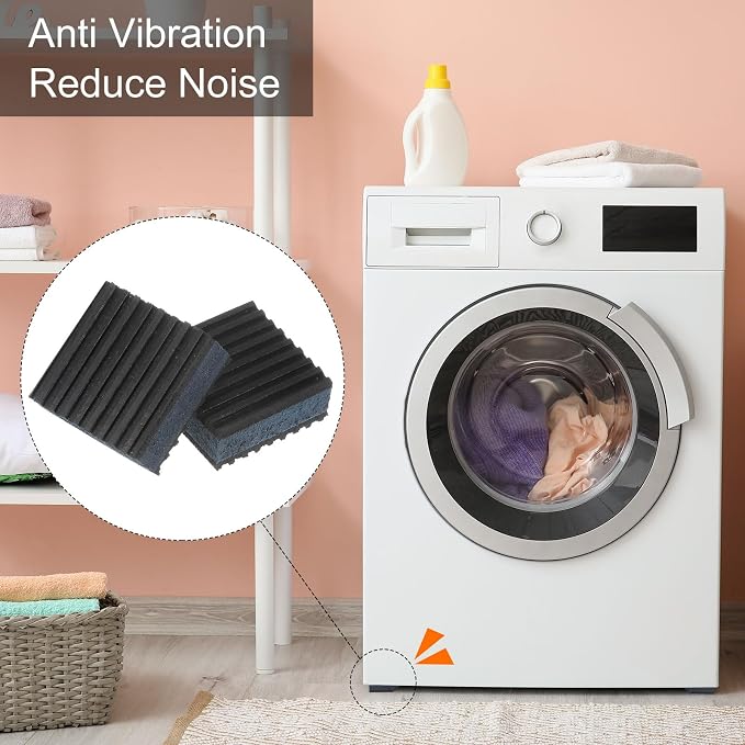 HARFINGTON 12pcs Rubber Anti Vibration Pads 2" x 2" x 7/8" Isolation Vibration - Image 6