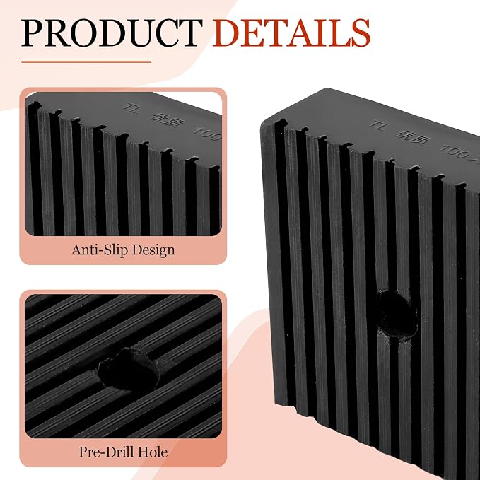 Anti Vibration Pads suitable for Air Compressor or Equipment, Solid Rubber - Image 6
