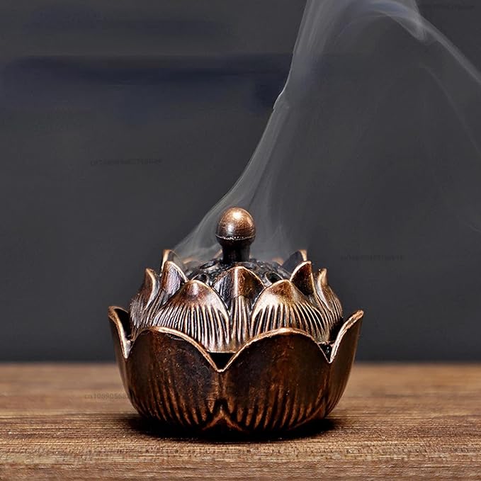 3 PCS Vintage Lotus Incense Holder - Image 3