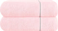 MyOwn Cotton 2 Pack Oversized Bath Towel Set 28x55 inches, Large Bath Towels, Ultra Absorbant Compact Quickdry & Lightweight Towel, Ideal for Gym Travel Camp Pool - Pink