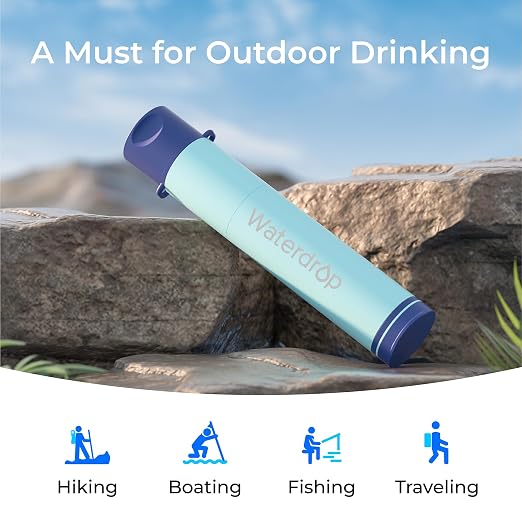 Waterdrop Gravity Water Filter Straw, Camping Water Filtration System, Water - Image 8