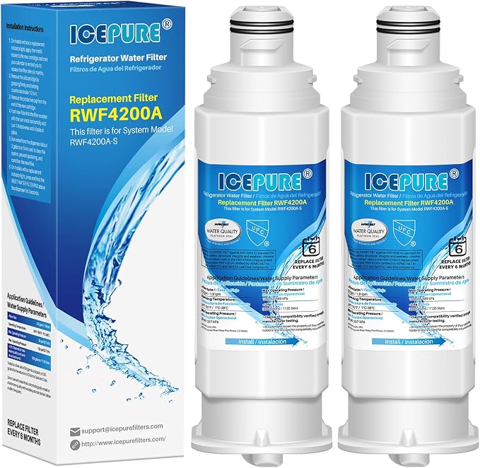 ICEPURE DA97-17376B Refrigerator Water Filter Replacement by ICEPURE