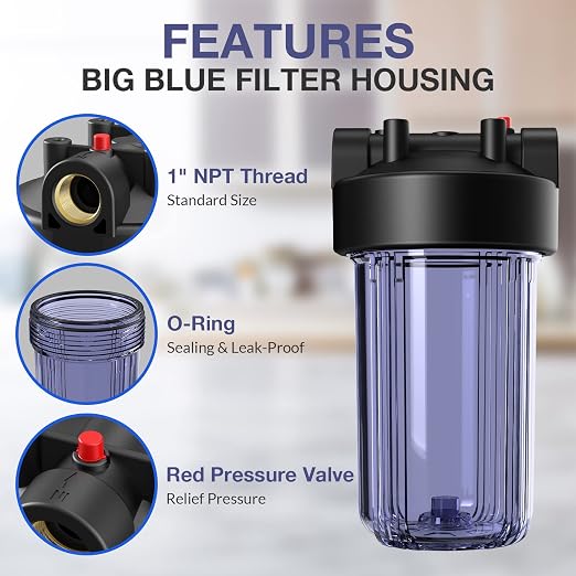 SimPure Whole House Water Big Filter Housing, Sediment Water Filter System - Image 2
