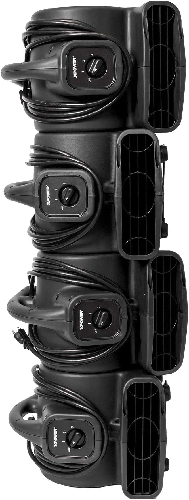 XPOWER P-80A Mini Mighty 138 W 600 CFM Centrifugal Air Mover, Carpet Dryer - Image 7