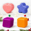 Soft Spiky Sensory Balls - Montessori Toys Baby Balls 6 to 12 Months Textured Geometric Shapes for Babies' Sensory Development,Massage Sensory Ball for Toddlers 1-3 Bright Colors Easter Gifts