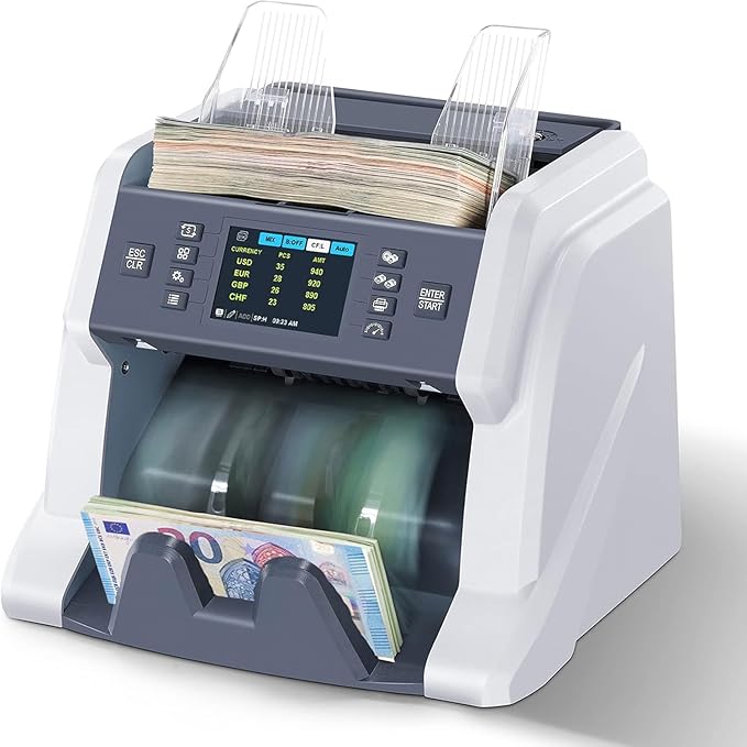 RIBAO BC-40 Mixed Denomination Money Counter Machine, Value Counting, Bill by RIBAOTECHNOLOGY
