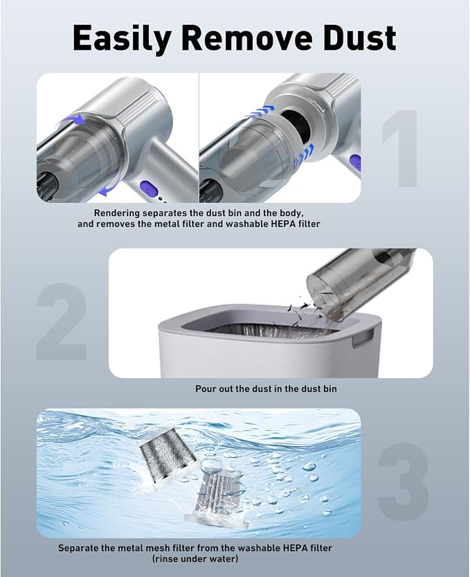 Handheld Car Vacuum Cleaner Cordless - Image 7