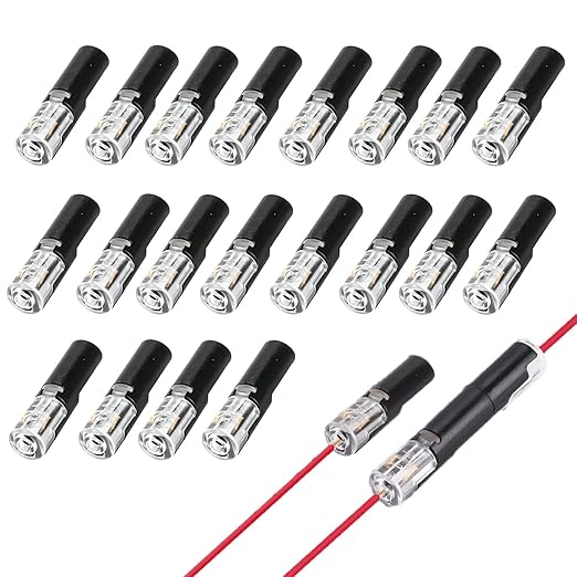 1-Pin 1-Way Pluggable Wire Connectors, No Stripping Detachable Plug Connector by DFCROMI