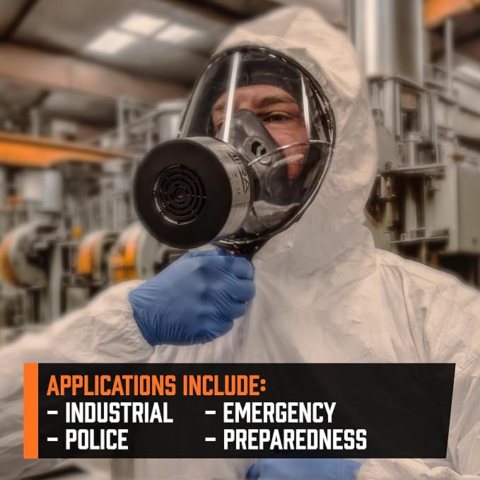 MIRA Safety CM-I01 Full-Face Industrial-Grade Gas Mask - Image 3