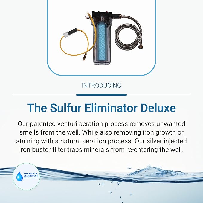 Deluxe Well Water Filter System, Eliminate Rotten Egg & Sulfur Smell, Remove - Image 2