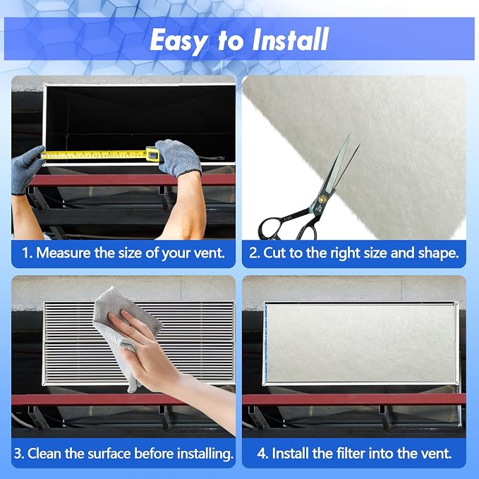 Air Vent Filters Kit, MERV 8 Electrostatic Air Filter, Vent Filters - Image 5