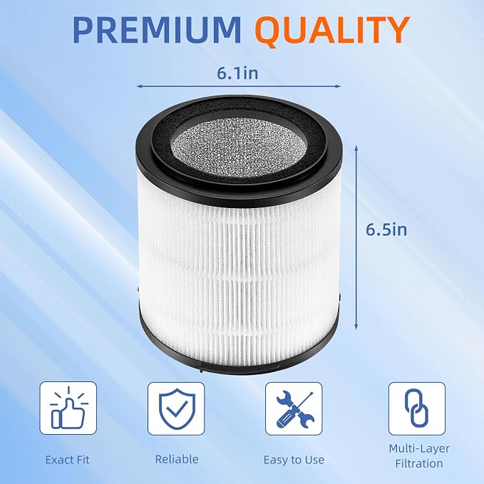 For Silveronyx Air Purifier Replacement Filter KJ150F-C02, 5 Speed H13 True - Image 4