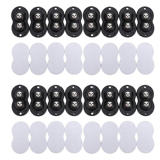 Asixxsix Caster Wheels, 30KG Load Capacity 360° Appliance Rollers Furniture - Image 6