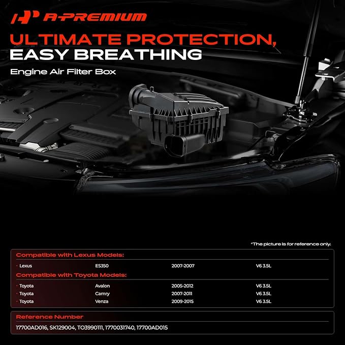 A-Premium Engine Air Filter Cleaner Box Housing - Image 2