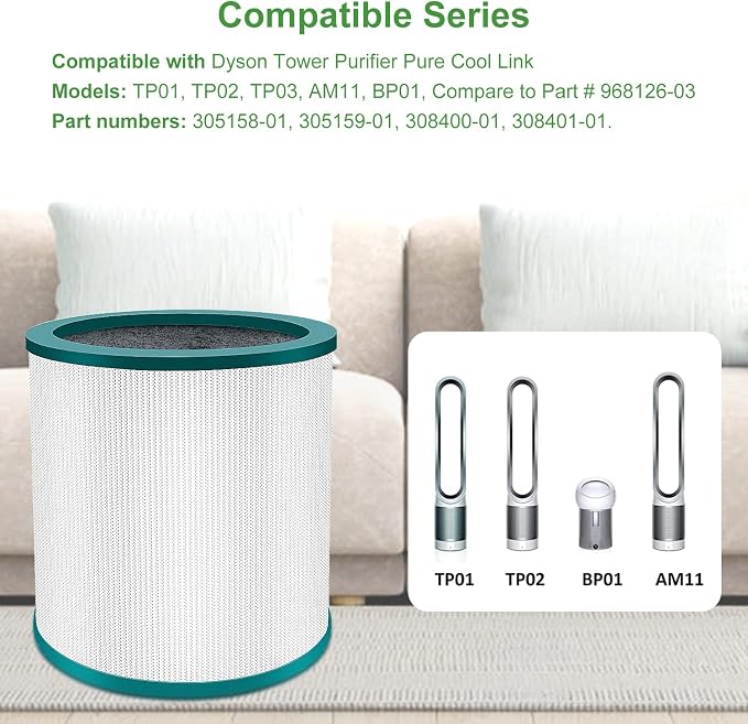 TP01 TP02 Replacement Filter 2 Pack Compatible - Image 2