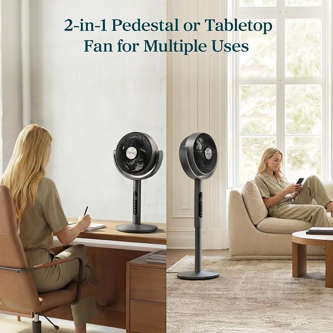 Levoit Standing Smart Fan for Bedroom, 1451CFM Ultra-High Airflow, 12H Timer - Image 5