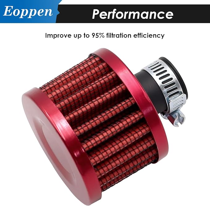 2Pcs 12mm Air Filter Mini Universal Vent Crankcase Cold Air Intake Breathe - Image 5