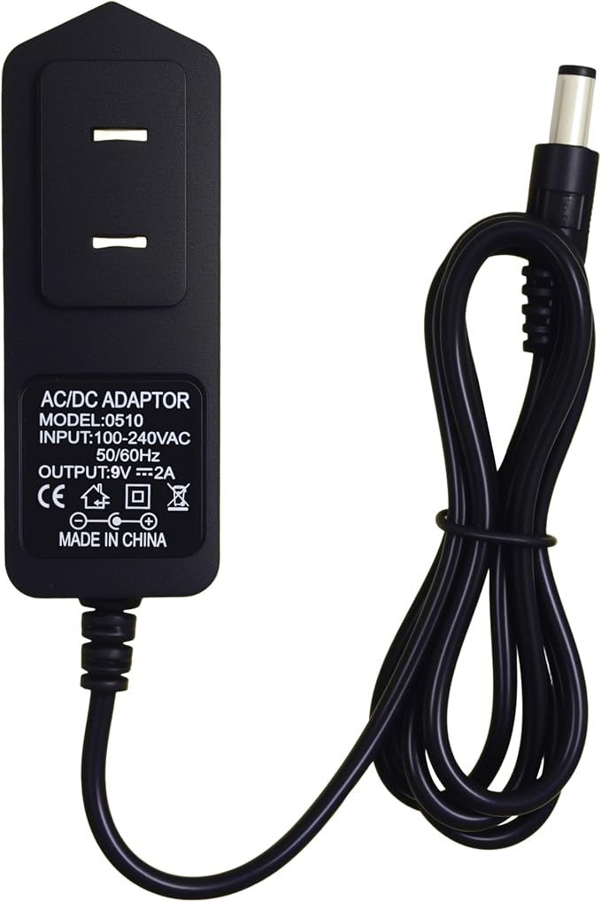 9V 2A Power Supply Adapter 18W, AC 100-240V to DC 9V 2A, 5.5x2.5mm Center by Unknown