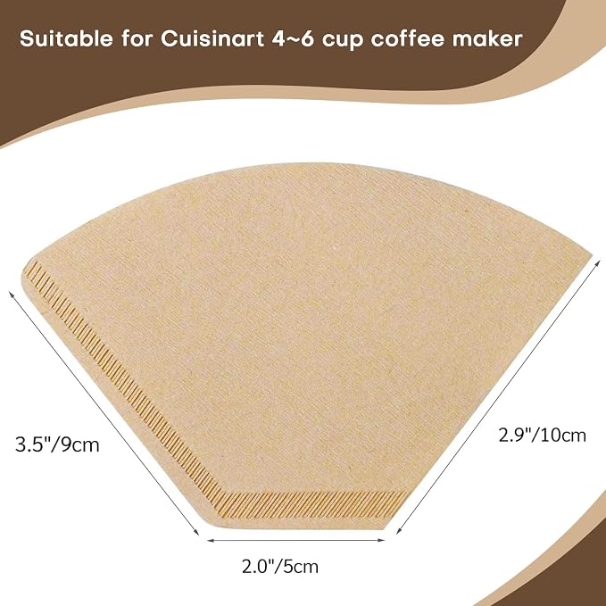 #2 Natural Brown Paper Cone Coffee Filters, Unbleached Coffee Filter 2 - Image 4