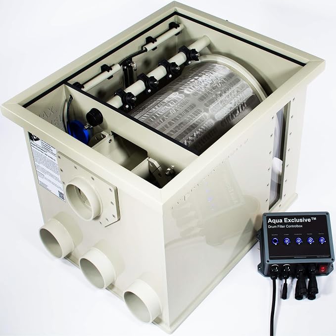 Rotary Drum Filter | RDF 8000GPH | Fully Automatic Water Filter System | Koi by Aqua+Exclusive