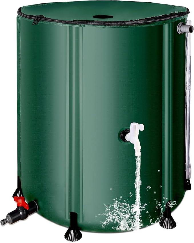 THUNDERBAY 53 Gallon Collapsible Rain Barrel, Portable Rain Barrels to Collect by THUNDERBAY