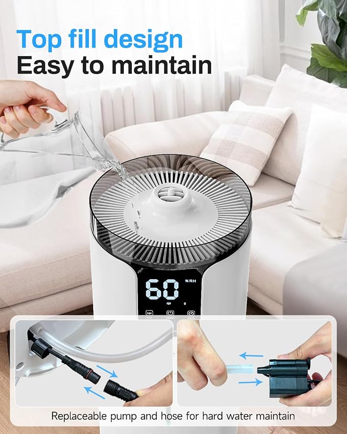 Lacidoll 16L Smart Humidifier large room, Whole house Humidifier - Image 7