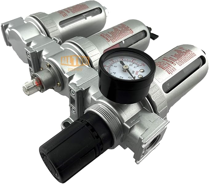 3/8" NPT MID FLOW Filter Regulator Coalescing Desiccant Dryer System - Image 4