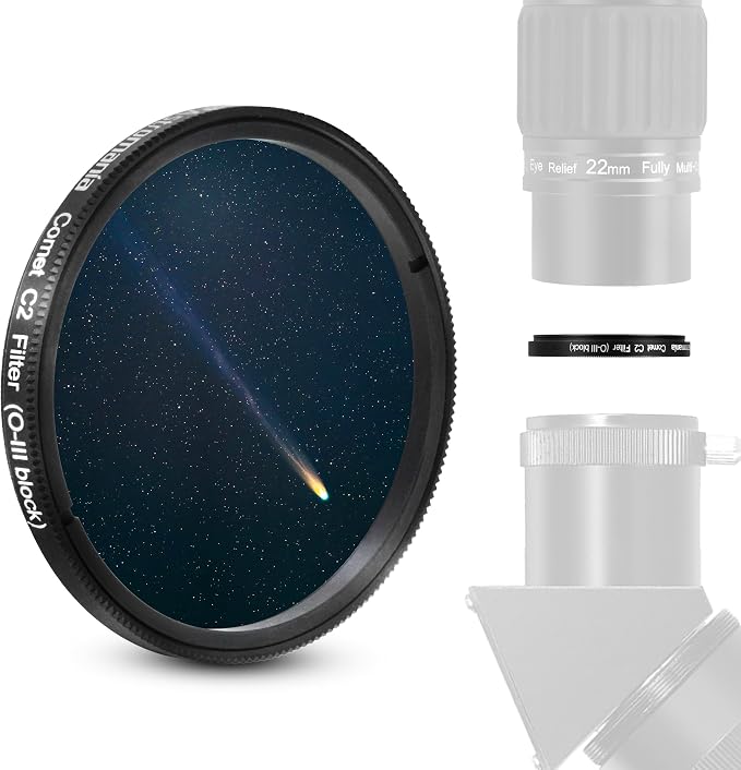 Astromania Telescope Filter 2 Inch Upgrated O-III Comet Filter Narrowband by AstromaniaOptics