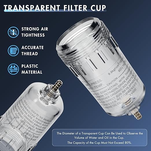 1/4" NPT Air Dryer for Compressor | Compressed Air Line Filter | 5 Micron Brass - Image 6