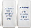 Funny Dog Kitchen Dish Towels, Gifts for Dog Lovers Owners Mom Lady, Guest Bathroom Decor, Pet Lover Gifts Hand Tea Towels for Bathroom Kitchen, 16x24 Inches Set of 2