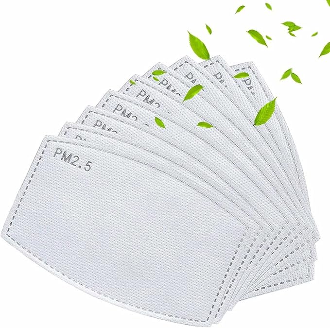 100 Pcs Activated Carbon PM2.5 Mask Filter Paper 5 Layers Replacement PM 2.5 - Image 9