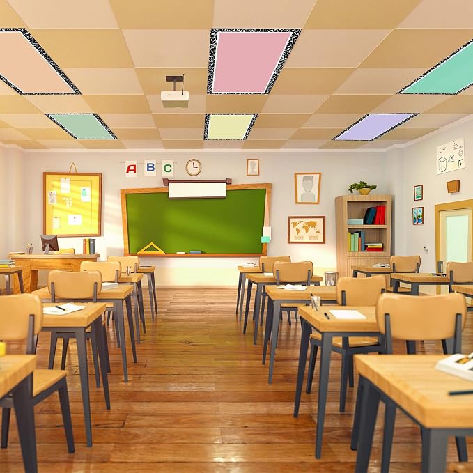 Outus Fluorescent Light Cover Classroom Lighting Cover - Image 6