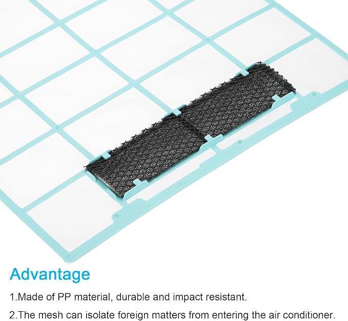 PATIKIL Air Conditioner Filter Replacement 375mm x 330mm, Plastic Air Filtering - Image 4