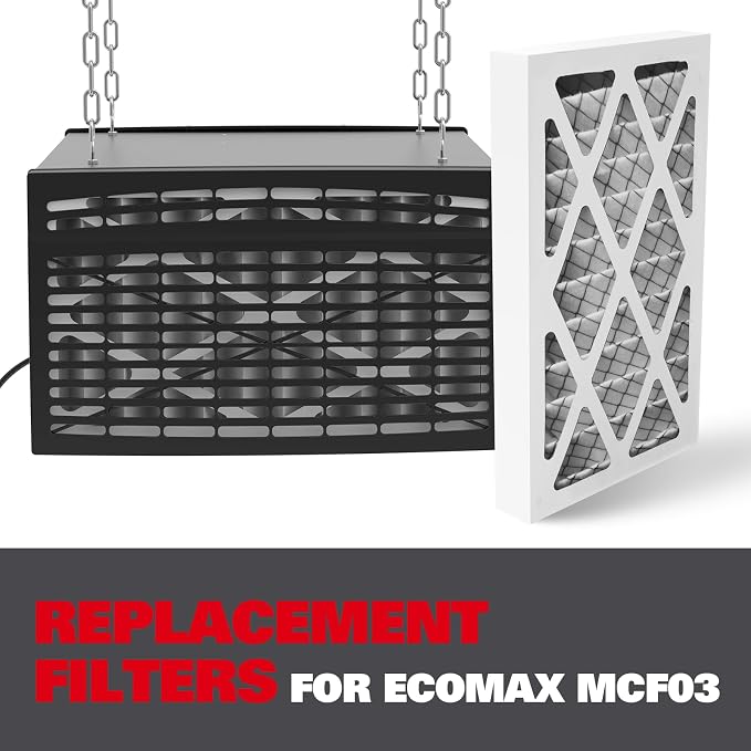 ECOMAX Air Filtration System Replacement Filters Set, 1 Internal Filter and 1 - Image 2