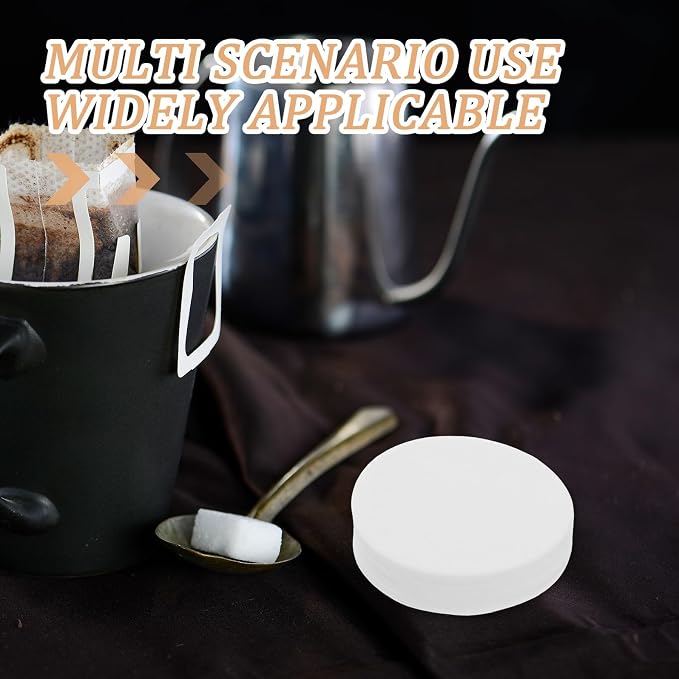 300pcs White round Disposable Coffee Filters 64mm - Image 3