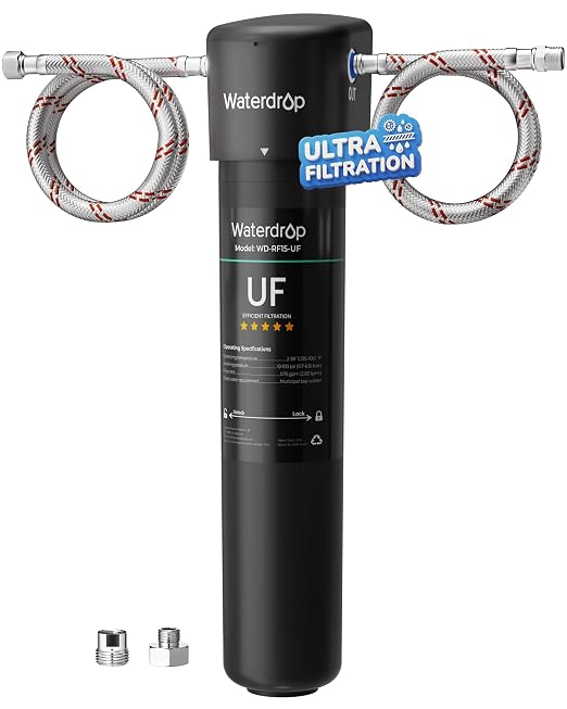 Waterdrop 15UA-UF 0.01 μm Ultra Filtration Under Sink Water Filter System by Waterdrop