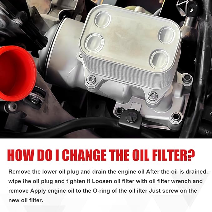 Upgraded Aluminum Oil Filter Housing Assembly Fit - Image 5