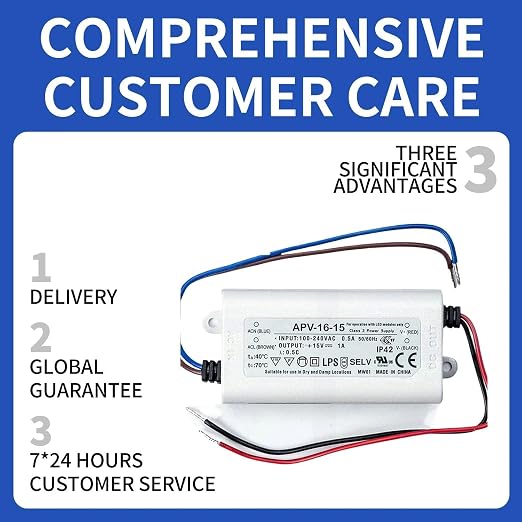 APV-16-15 15W Single Output Enclosed Switching Power Supply, 15V 1A, 90-264VAC - Image 4