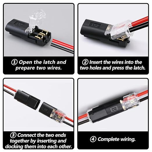 30PCS Double Wire Plug in Connector, Pluggable Low Voltage Wire Connector - Image 2