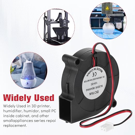 2 PCS 50mm X 15mm Blower Fan - Image 6