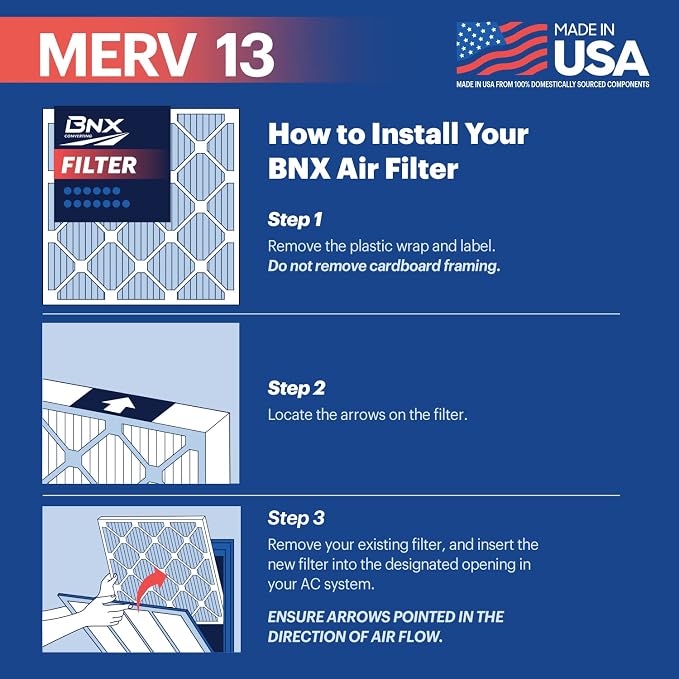 BNX TruFilter 10x10x1 Air Filter MERV 13 - Image 6