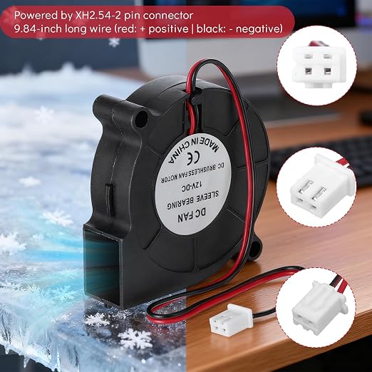 2 PCS 50mm X 15mm Blower Fan - Image 7