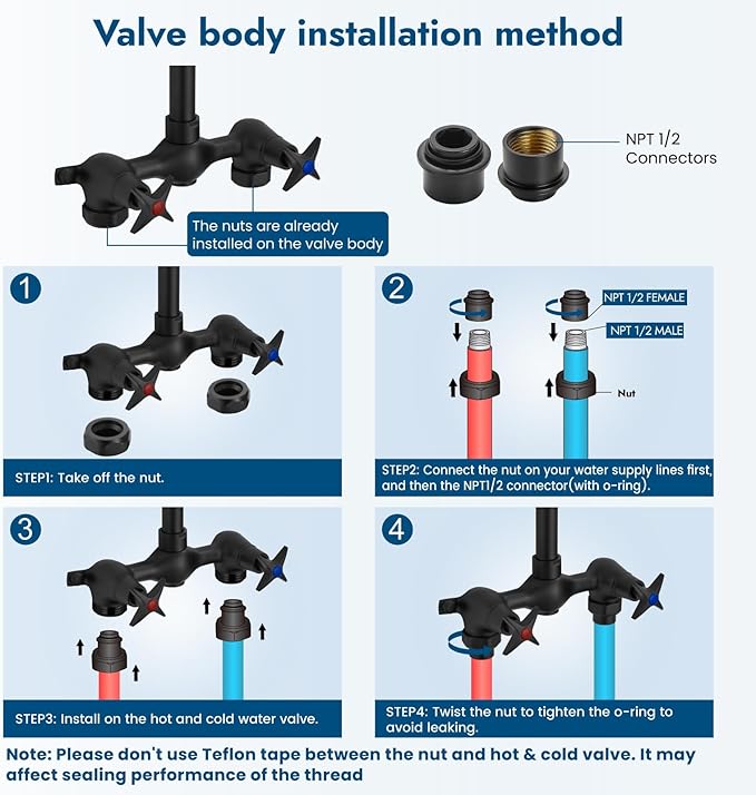 Matte Black Wall Mount Outdoor Shower Kit with Hand Held Spray Two Cross Handles with Adjustable Slide Bar Two Function Exposed Shower Faucet System