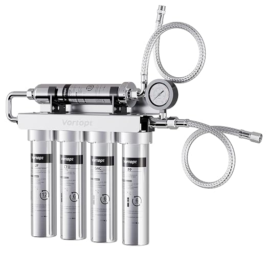 Vortopt Under Sink Water Filtration System, NSF Certified to Standards by Vortopt