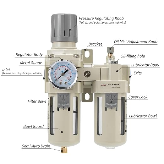 Air Compressor Pressure Regulator, Water Separator - Image 2