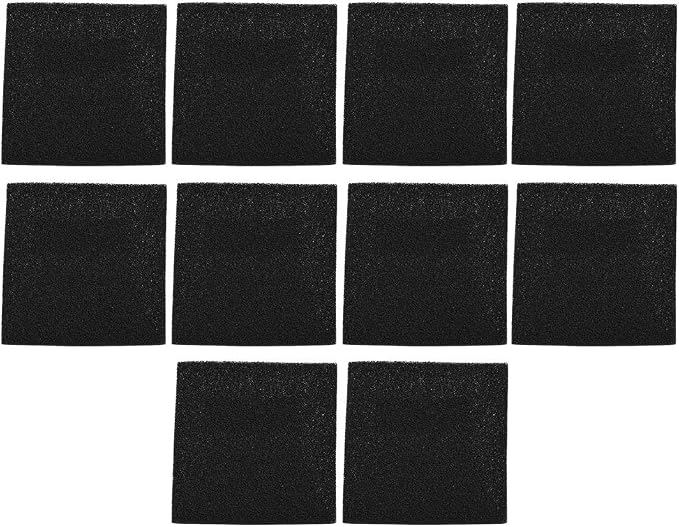 10pcs Activated Carbon Filter 13cm x 13cm Efficient Fume Extractor by Yosoo