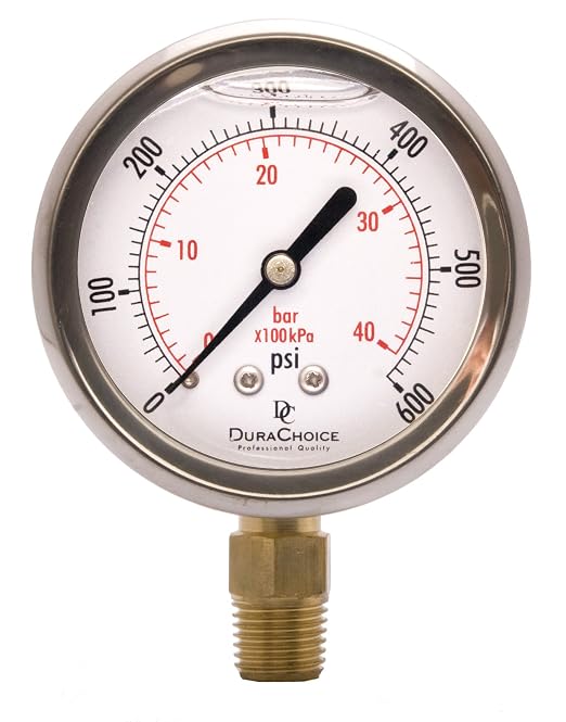 2-1/2" Oil Filled Pressure Gauge by DirectMaterial